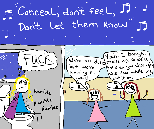 Why Frozen's "Let it Go" was really written about me and chronic diarrhea
