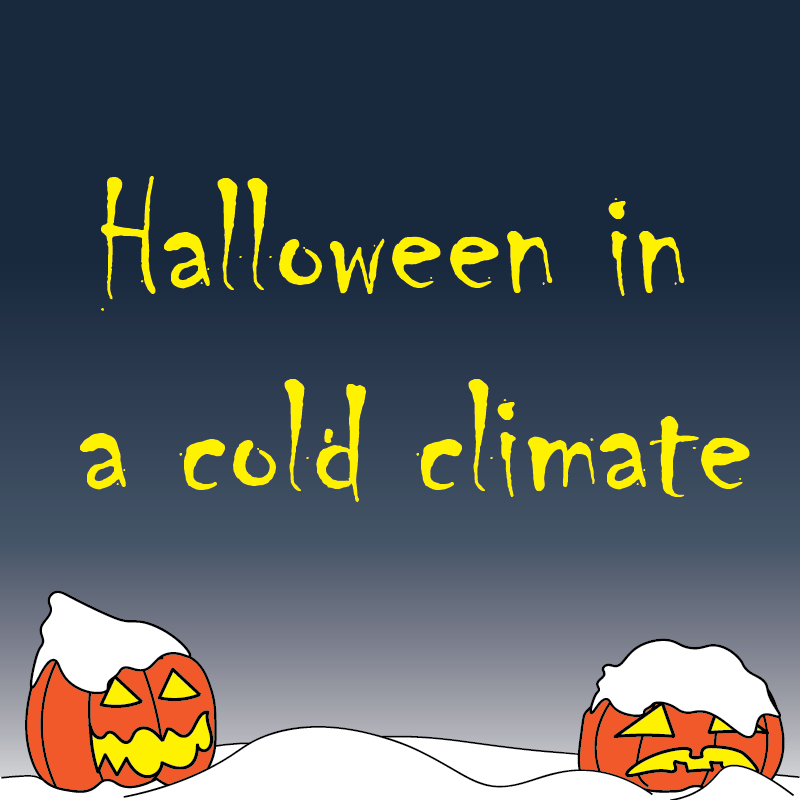 Halloween in a cold climate web art